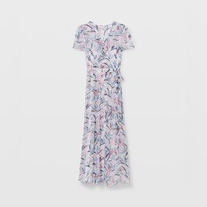 Club Monaco Floral Summer Wrap Maxi Dress